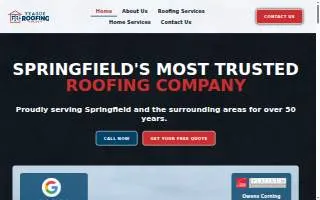 Teague Roofing Plus website