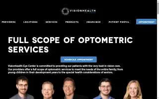 Visionhealth Eye Center Republic website