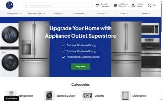 Appliance Outlet Superstore of Rolla website