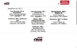 Club Car Wash of Rolla website