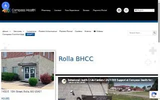 Compass Health Network - Behavioral Health Crisis Center of Rolla website