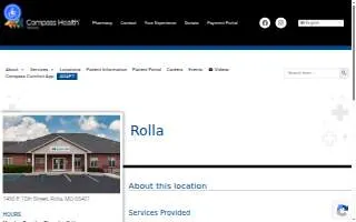 Compass Health Network of Rolla website