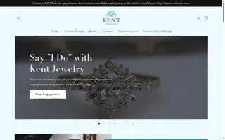 Kent Jewelry Fine Metalsmithing & Design website
