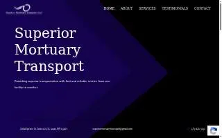 Superior Mortuary Transport website