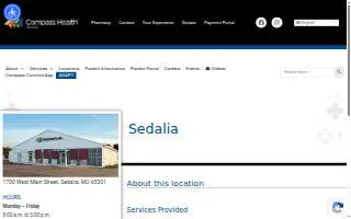 Compass Health Network of Sedalia website
