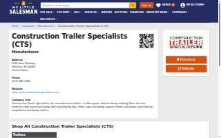 Construction Trailer Specialists, Inc.