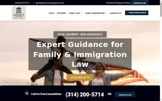 Legacy Family and Immigration Law Firm LLC of Concord website