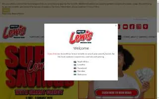 Lewis Furniture & Appliance Co website