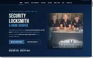 Security Locksmith Shop and Door Service website