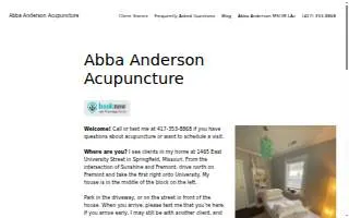 Abba Anderson Acupuncture of Springfield website