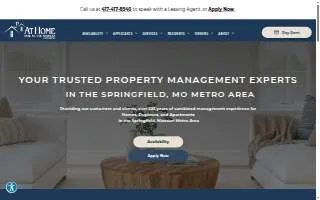 At Home Property Management of Springfield website