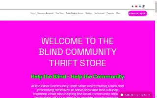 Blind Community Thrift Store website