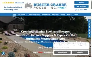 Buster Crabbe Pools website