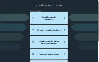Creative Audio of Springfield website