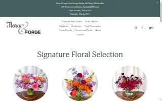Flora & Forge website