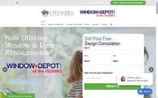 Lifemark Bath & Home / Window Depot of the Ozarks website