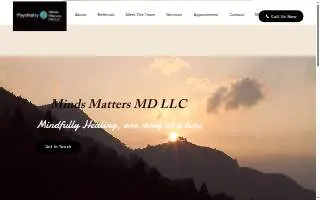 Minds Matters MD LLC website