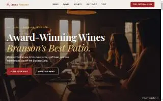 St. James Winery Branson website