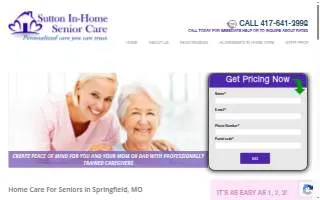 Sutton In-Home Senior Care of Nixa website