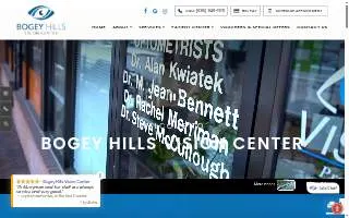 Bogey Hills Vision Center website