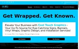 Cool Touch Graphics website