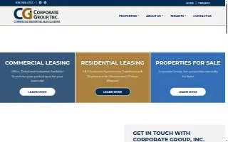 Corporate Group, Inc website