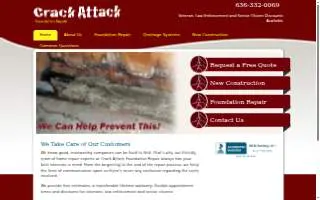 Crack Attack Foundation Repair website