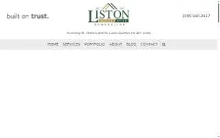 Liston Design Build website