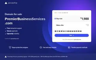 Premiere Business Services website