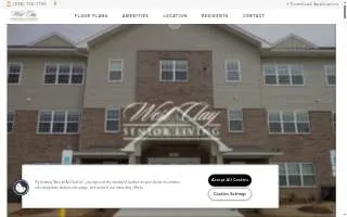 West Clay Senior Living website