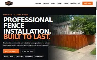 Bundy Fence St. Joe’s Fence Company website
