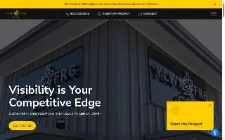 Yellow Frog Graphics website