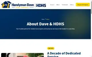 Handyman Dave Home Services of St. Louis website