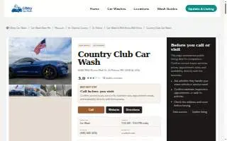 Country Club Car Wash of St. Peters website