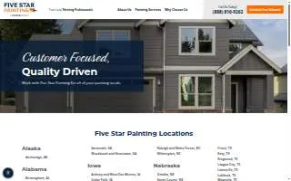 Five Star Painting of St. Charles website
