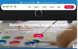 Just 4 Us Childcare of St. Peters website
