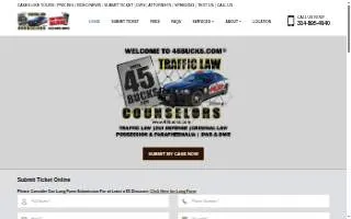 Traffic Law Counselors® of St. Peters website