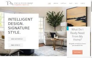 Marcia Moore Design website