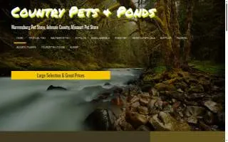 Country Pets & Ponds website