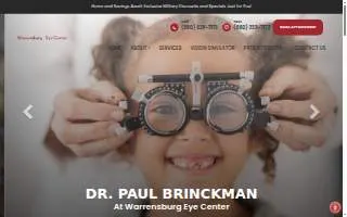 Warrensburg Eye Center website