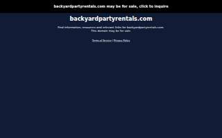 Backyard Party Rentals LLC
