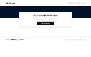First Choice Facilities website