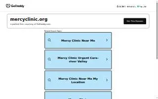 Mercy Clinic Women's Health website