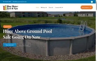 Blue Water Pools of Webb City website