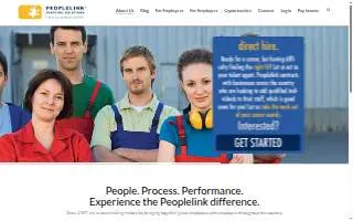 Peoplelink Staffing Solutions of Harrison website
