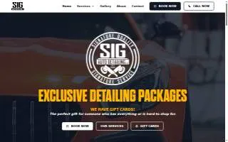 SIG Auto Detailing of Webb City website