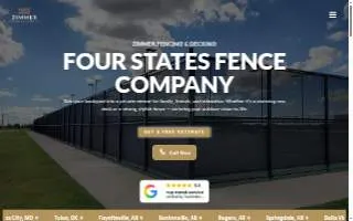 Zimmer Fencing & Decking website
