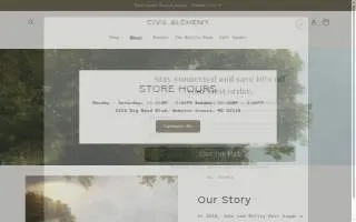 Civil Alchemy of Webster Groves website