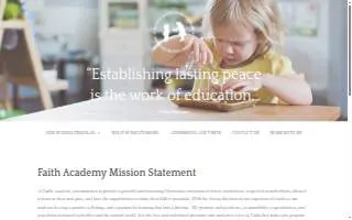 Faith Academy of Montessori website