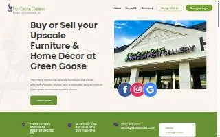 Green Goose Consignment website